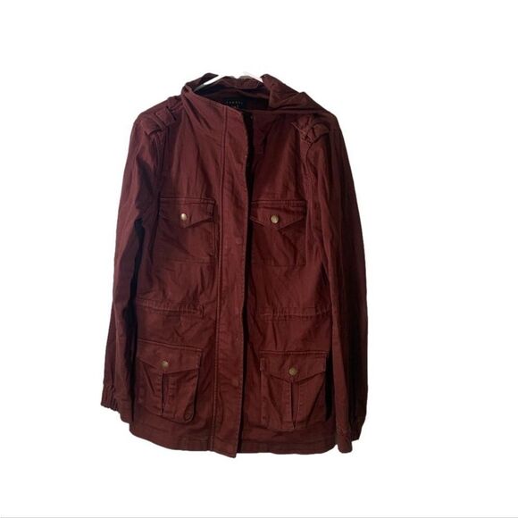 Tinsel Medium‎ Maroon Cargo Jacket - Picture 1 of 5